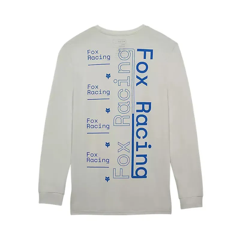 Fox Race Spec Long Sleeve Premium T-Shirt in Light Grey-1