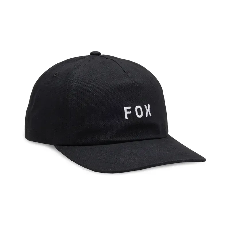 Fox Wordmark Adjustable Hat in Black