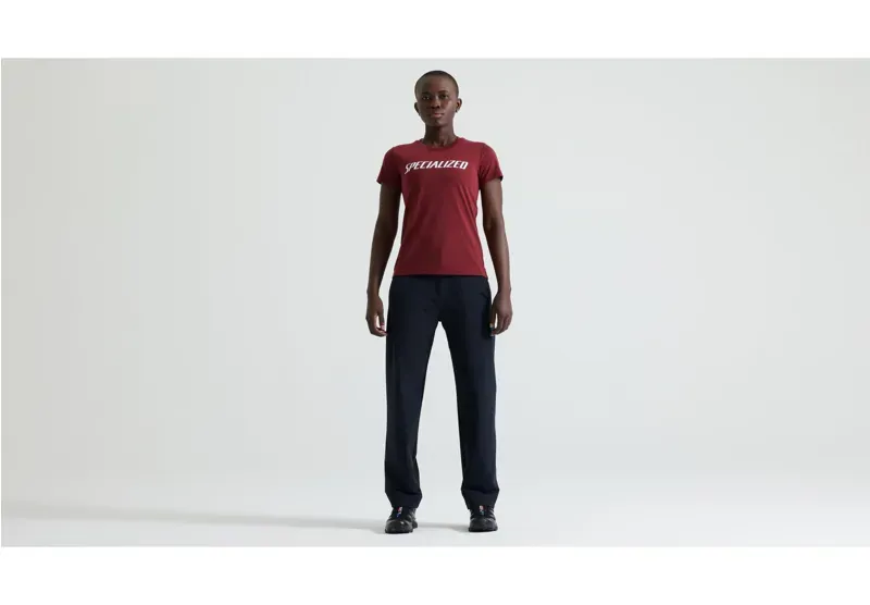 Specialized Wordmark Short Sleeve Women's T-Shirt in Garnet Red