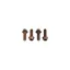 Wolf Tooth 4-Piece Water Bottle Cage Bolts in Espresso