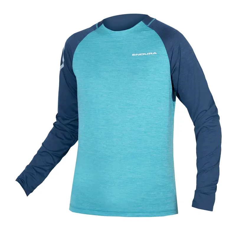 Endura SingleTrack L/S Jersey in Atlantic
