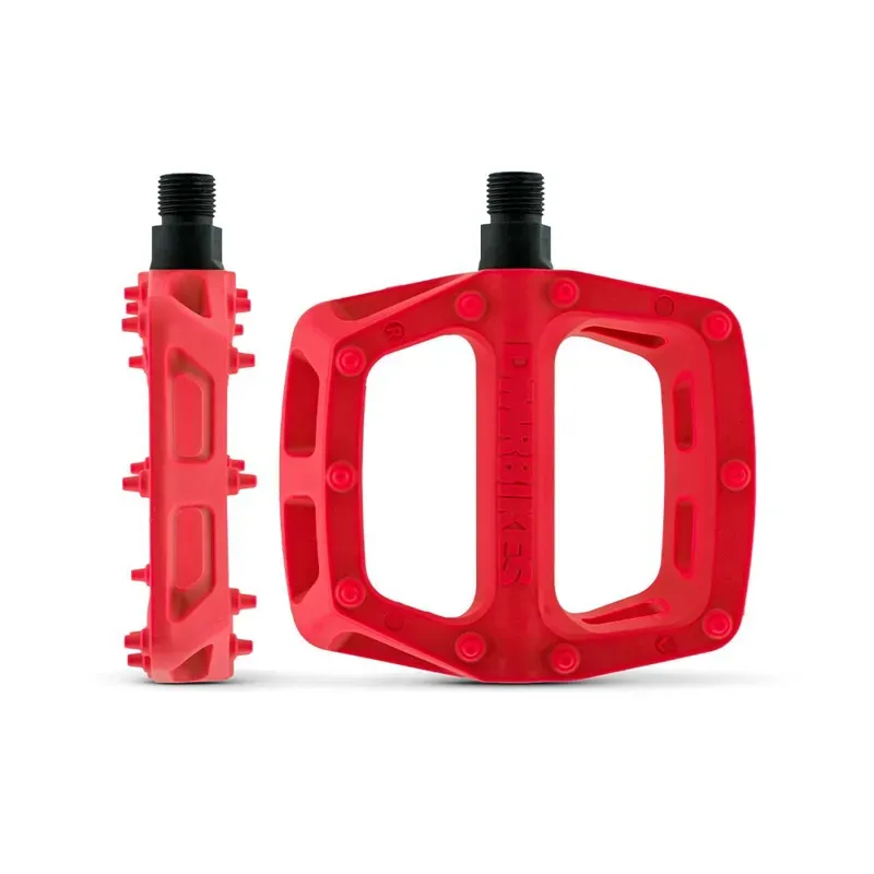 DMR - V6 Plastic Pedal - Cro-Mo Axle - Red 97mm x 102mm