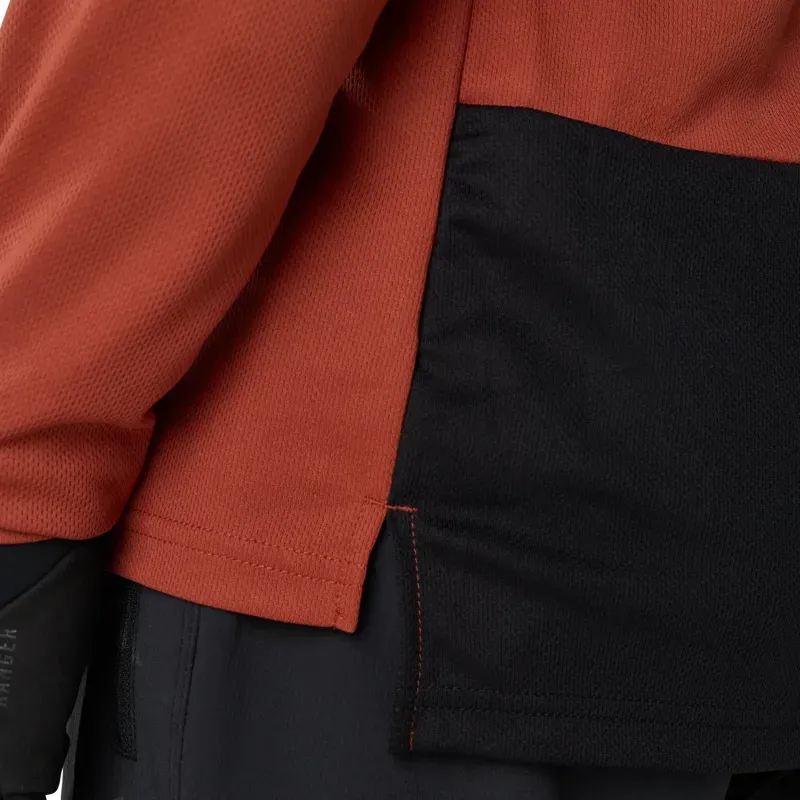 Fox Ranger Fox Head Long Sleeve Jersey in Amber Scarlet-5