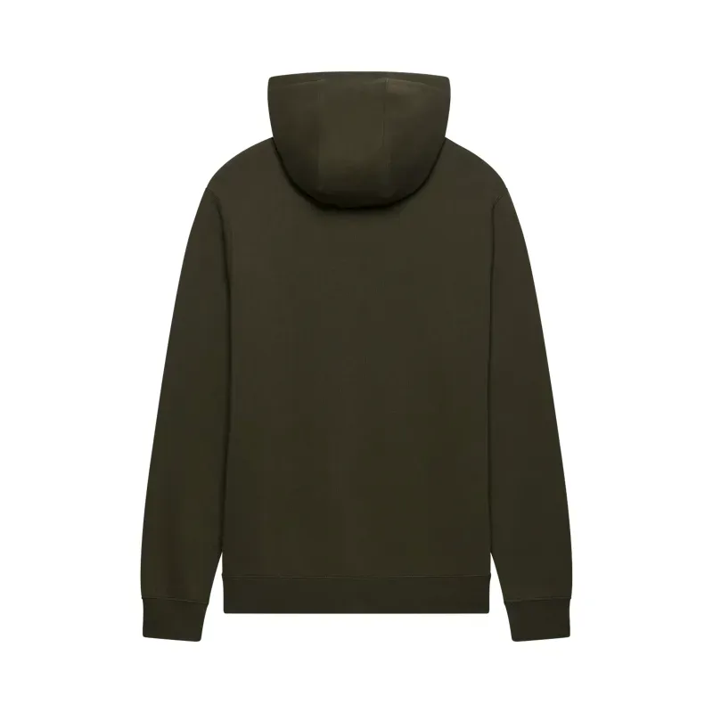 Fox Head Pullover Hoodie in Olive Green-1