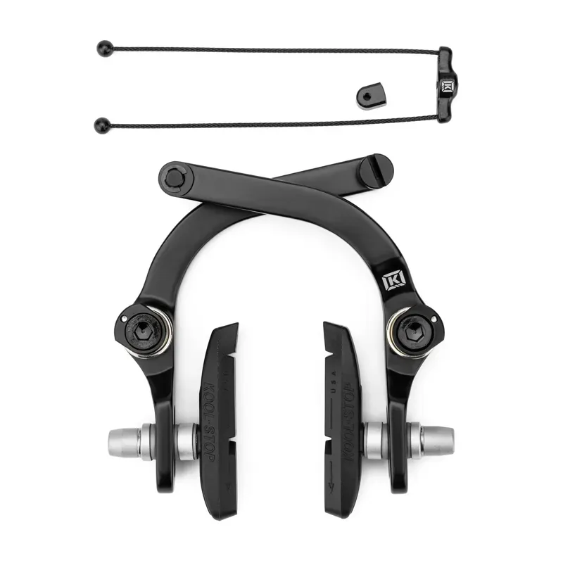 Kink Desist II Brakes w/ Kool Stop BMX Brake Pads in Black