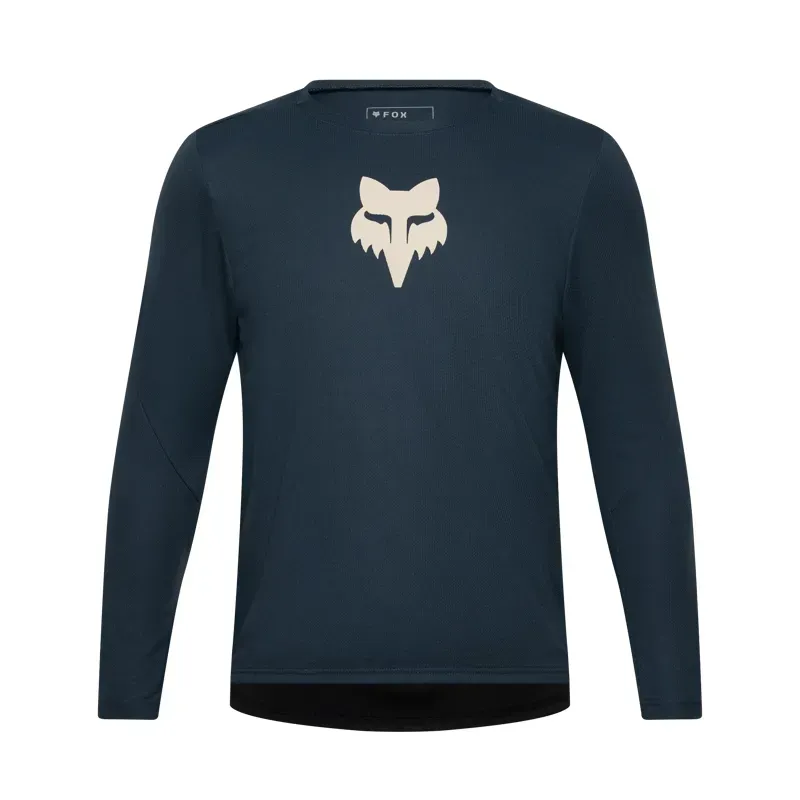 Fox Youth Ranger Fox Head Long Sleeve Jersey in Galaxy Blue