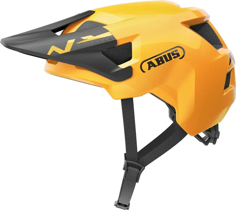 ABUS YouDrop Kids MTB Helmet In Yellow 48-55cm