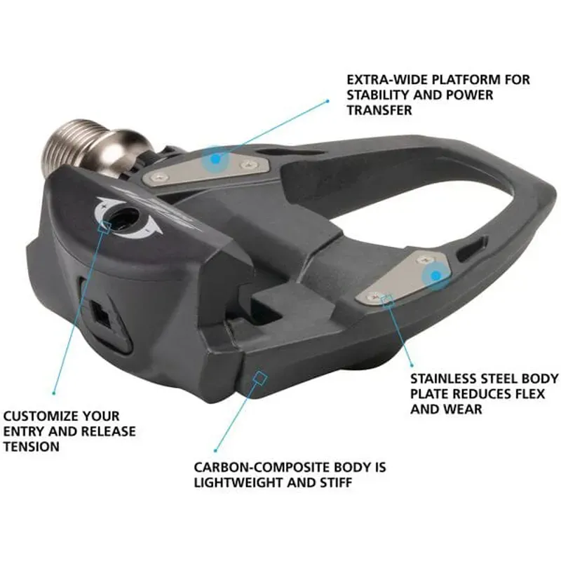 Shimano Pedal 105 r7000 Spd- Sl Black 9/16 inches-1