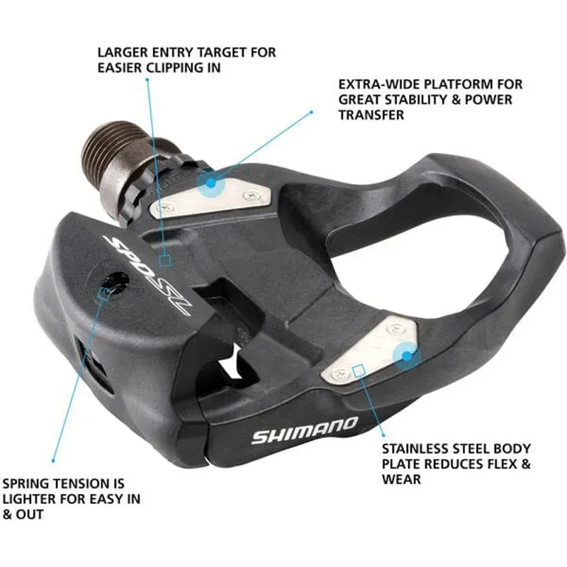 Shimano Pd-rs500 Spd- Sl Pedal Black 9/16 inches-1