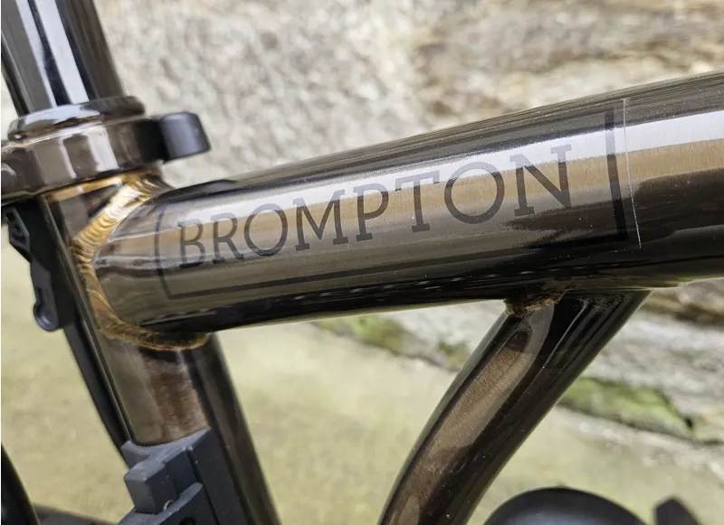 Brompton Electric C Line 6 Speed Mid Bar With Roller Frame in Factory Raw - Electric Folding Bike-5