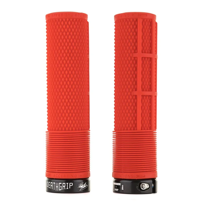 DMR DeathGrip Flangless Grips in Red