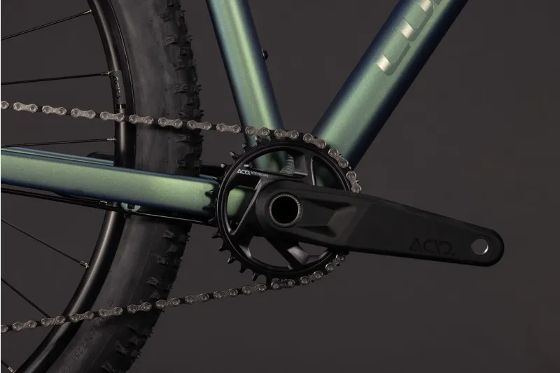 2027 Cube Aim SLX Hardtail MTB in Shiftverde/Chrome-3
