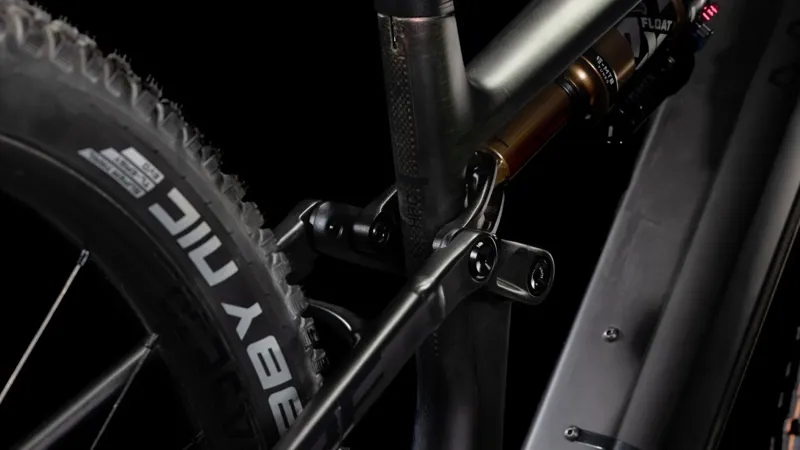 Cube Stereo Hybrid one44 HPC SLT eMountain Bike in Liquid Lava/Black-3