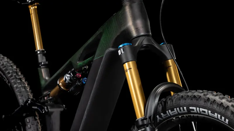 Cube Stereo Hybrid one44 HPC SLT eMountain Bike in Liquid Lava/Black-2