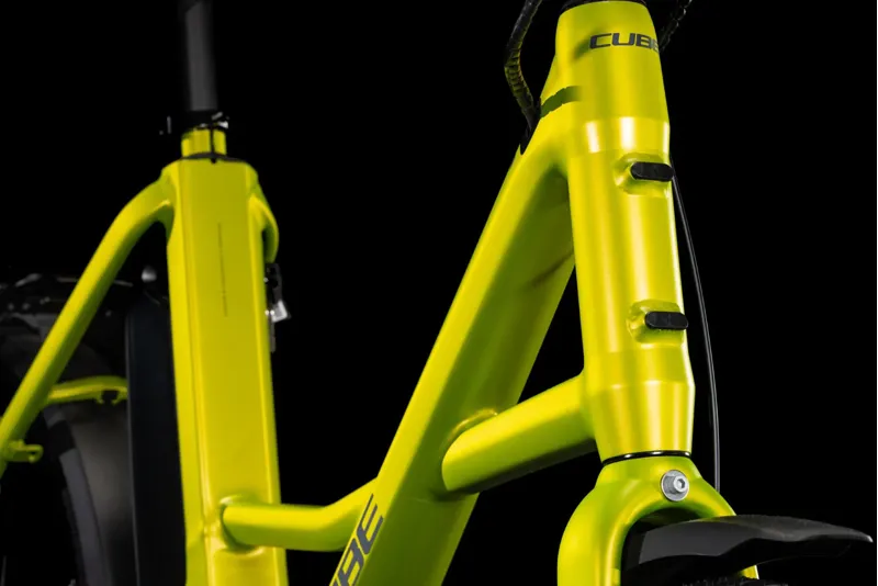 Cube Compact Hybrid 500 Electric Bike in Lizard/Reflex-1