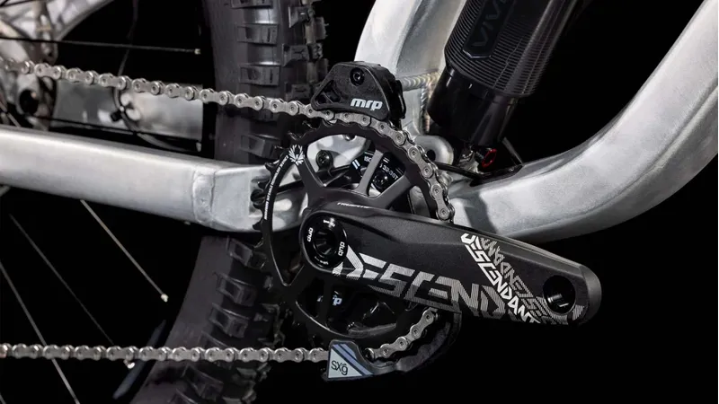 Cube Two15 Pro 27.5 Mountain Bike in Raw Metal/Black-5