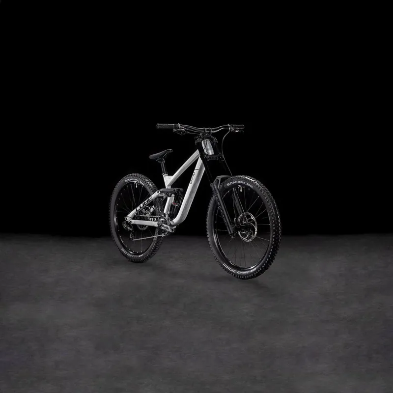 Cube Two15 Pro 27.5 Mountain Bike in Raw Metal/Black-7