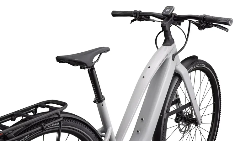 Specialized Turbo Vado 5.0 Step-Through eHybrid Bike in Gloss Dove Gray-3