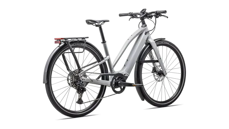 Specialized Turbo Vado 5.0 Step-Through eHybrid Bike in Gloss Dove Gray-2