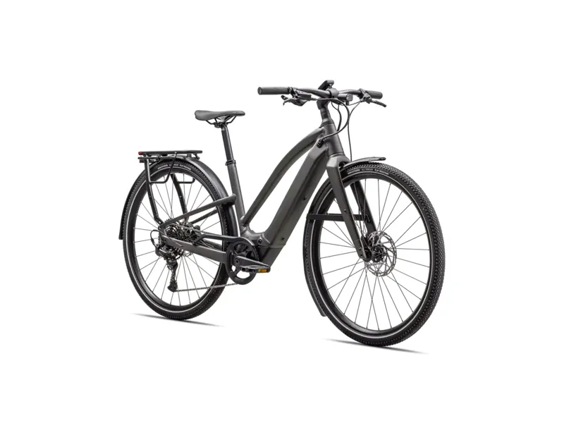 Specialized Turbo Vado SL 2 4.0 Step-Through eHybrid Bike in Gunmetal/Smoke Frost-1