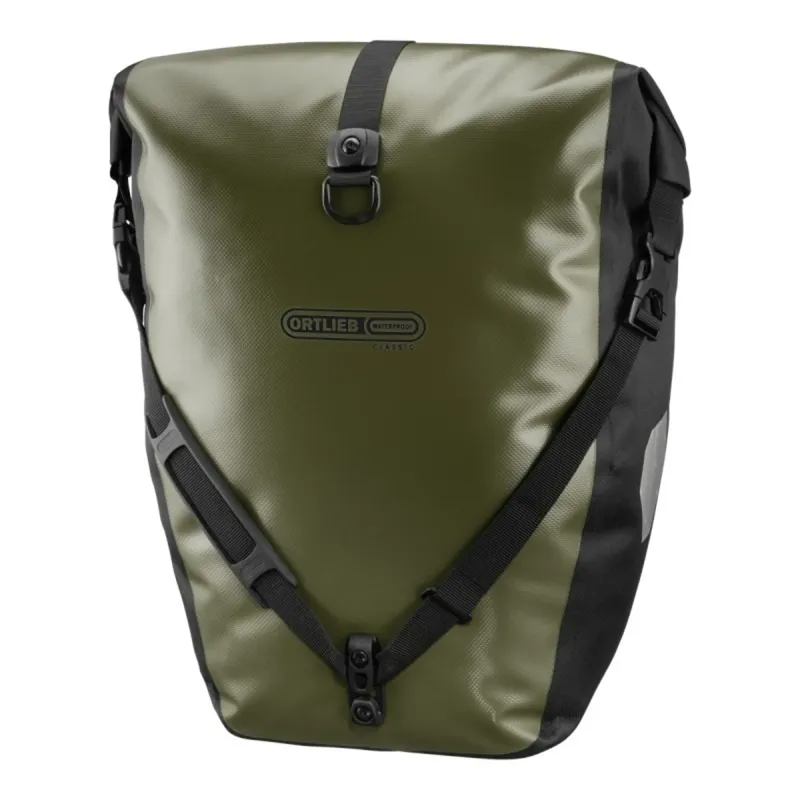 Ortlieb Back-Roller Classic Pannier Bags Pair 40L: 2x20L - Olive Green-3