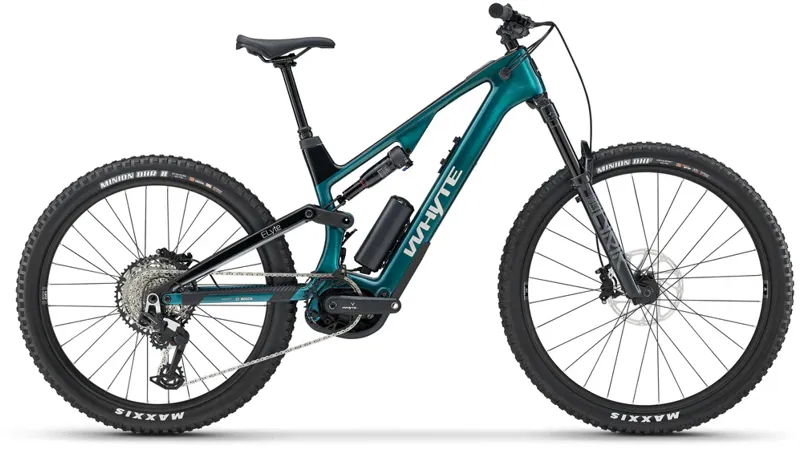 Whyte ELyte Evo RS Electric Mountain Bike in Aquamarine Blue/Green - 2025