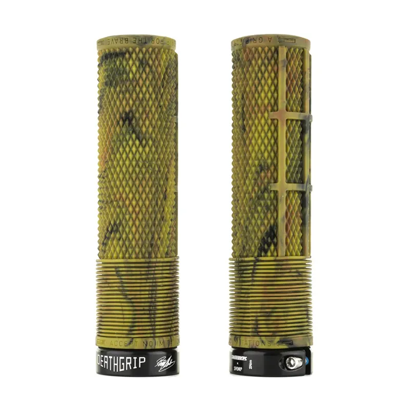DMR DeathGrip Flangless Grips in Camo Green