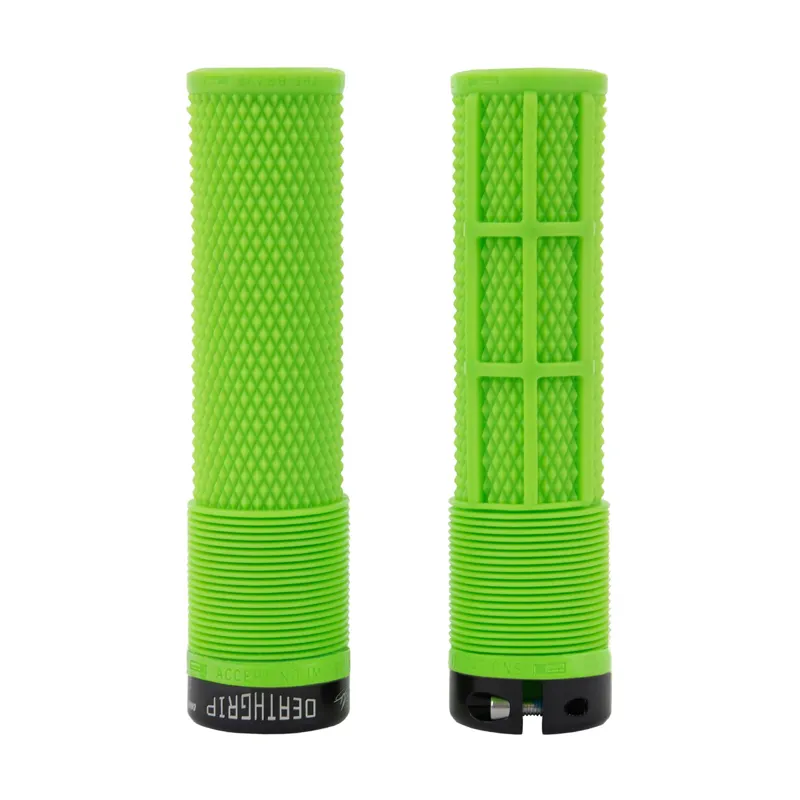DMR DeathGrip Flangless Grips in Sick Green