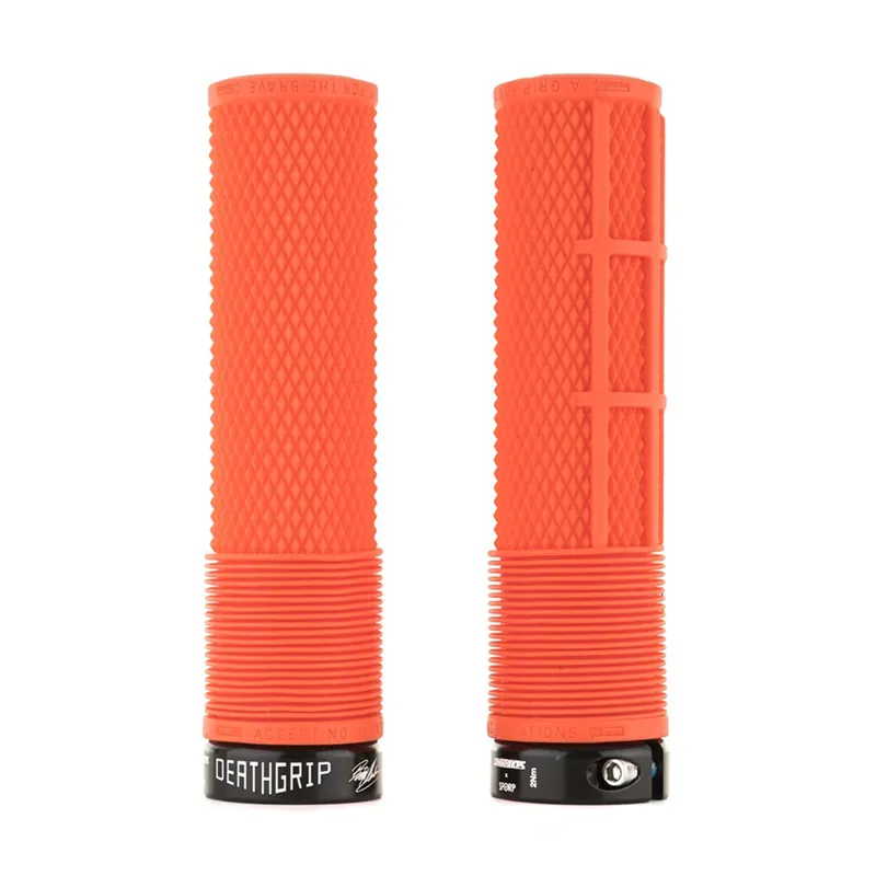 DMR DeathGrip Flangless Grips in Tango