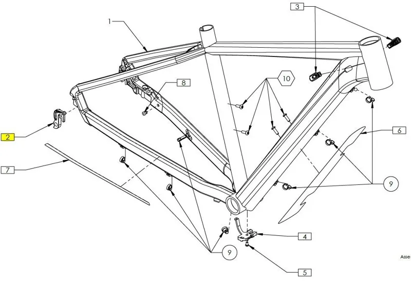 Cube Derailleur Mech Hanger 10148 BLACK one size-2