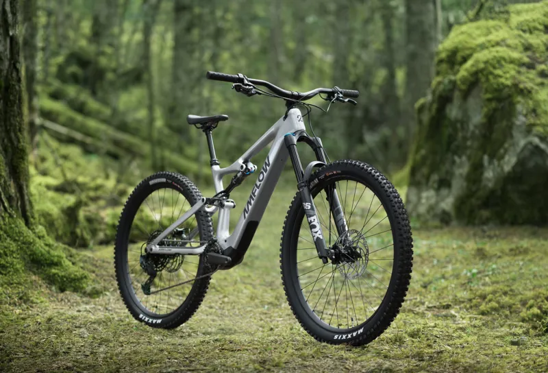 Amflow PL Carbon Full Suspension eMTB 2025 Satin Silver-3