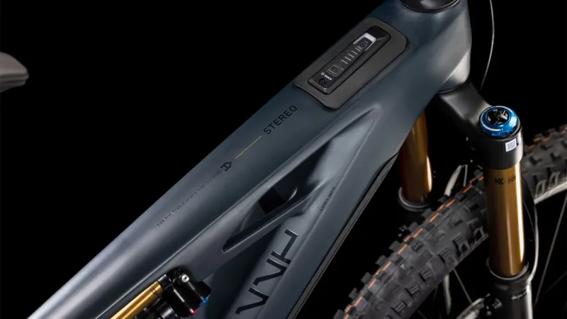 Cube Stereo Hybrid ONE77 HPC AT 800 Carbon Mountain Bike in Carbon/Gold-1