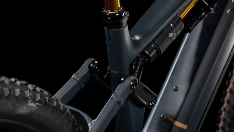 Cube Stereo Hybrid ONE77 HPC AT 800 Carbon Mountain Bike in Carbon/Gold-3