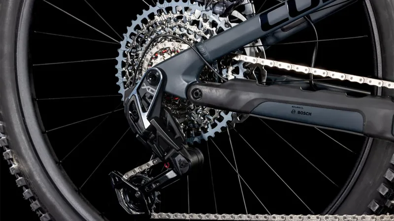 Cube Stereo Hybrid ONE77 HPC AT 800 Carbon Mountain Bike in Carbon/Gold-5