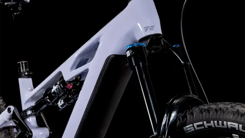 Cube Stereo Hybrid One77 HPC SLX eMountain Bike in Cyclamen/Black-6