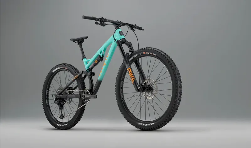 Whyte Bikes T-140 27 in Green with Gloss Green/Coral Orange-1