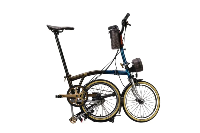 Brompton C Line 12 Speed Folding Bike - 50th Anniversary Edition with Bag + Bottle Bag and Tool Kit-2