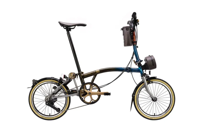 Brompton C Line 12 Speed Folding Bike - 50th Anniversary Edition with Bag + Bottle Bag and Tool Kit-1