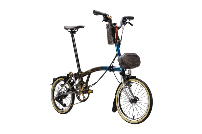 Brompton C Line 12 Speed Folding Bike - 50th Anniversary Edition with Bag + Bottle Bag and Tool Kit