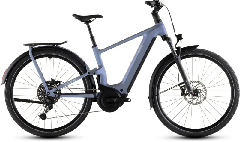 Cube Kathmandu Hybrid ONE11 HPC Pro 800 eBike in Haze Blue-1