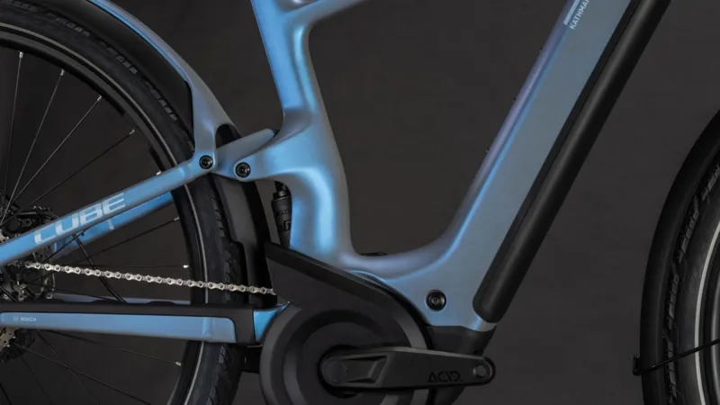 Cube Kathmandu Hybrid ONE11 HPC Pro 800 eBike in Haze Blue-2