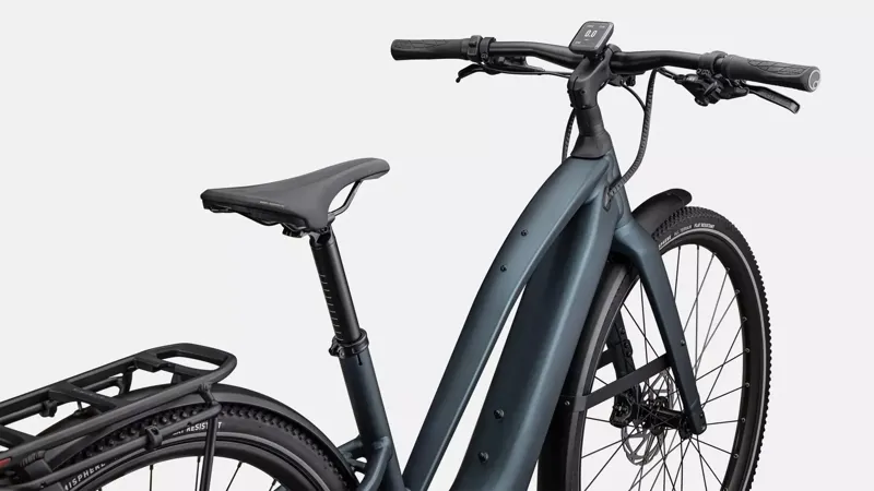 Specialized Turbo Vado 5.0 Step-Through eHybrid Bike in Satin Deep Lake Metallic-3