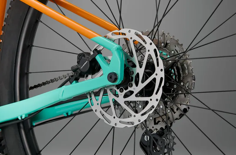 Whyte Secta S Hardtail Mountain Bike in Coral Orange with Turquoise-1