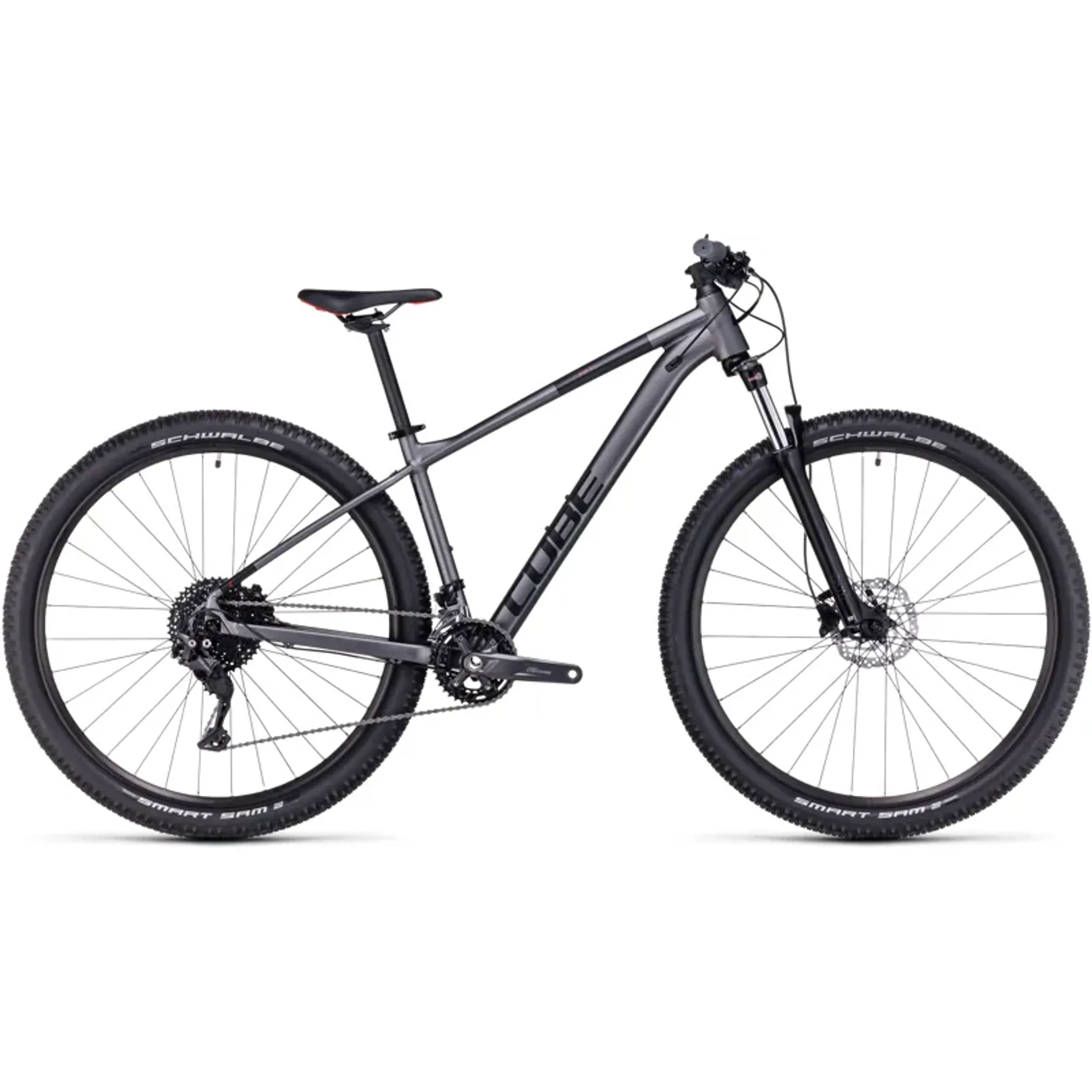 Cube Aim Ex Mountain Bike in Grey/Red - Main Image