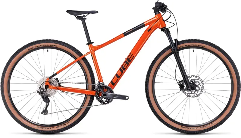 Cube Attention Mountain Bike in Fire Orange/Black