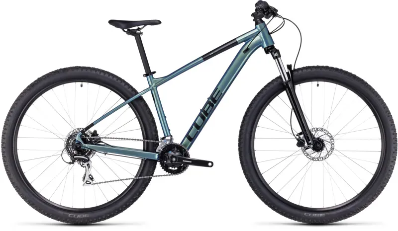 Cube Aim Pro Mountain Bike in Shiftverde/Black