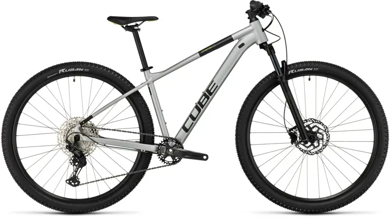 Cube Attention SLX Mountain Bike in Silvergrey/Lime