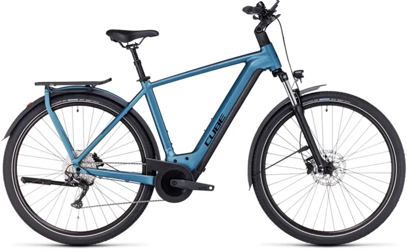 Cube Kathmandu Hybrid One 750 Electric Bike in Blue