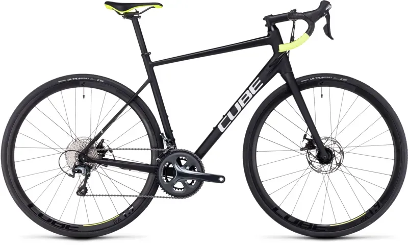 Cube Attain Race Road Bike in Black/White