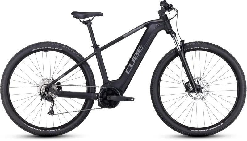 Cube Reaction Hybrid Perf 625 Electric Mountain Bike in Grey/Black